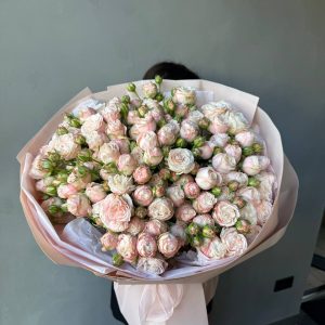 Букет MONO з рожевих троянд